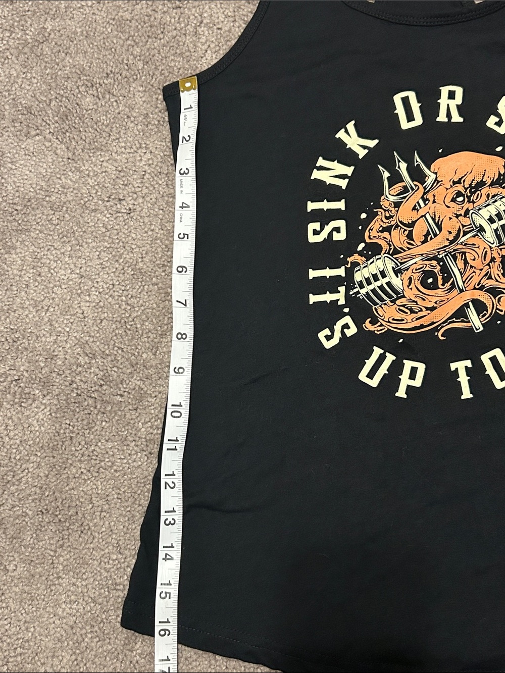 Sink or Swim Black Racerback Tank Top Lift Box - Picture 4 of 4